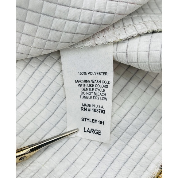 Cubism Artful Colorful Collard Zip Up Sleeveless Vest - Picture 8 of 8